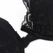 Бюстгальтер Lormar "My Love" Nero (черный), размер 85 В на отдельном изображении фрагментом ткани инфо 7427y.